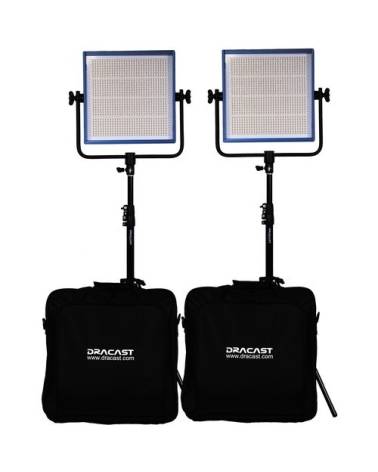 Dracast - DRPL1000D2KSK - LED1000 PLUS DAYLIGHT 2-LIGHT KIT WITH STANDS from DRACAST with reference DRPL1000D2KSK at the low pri