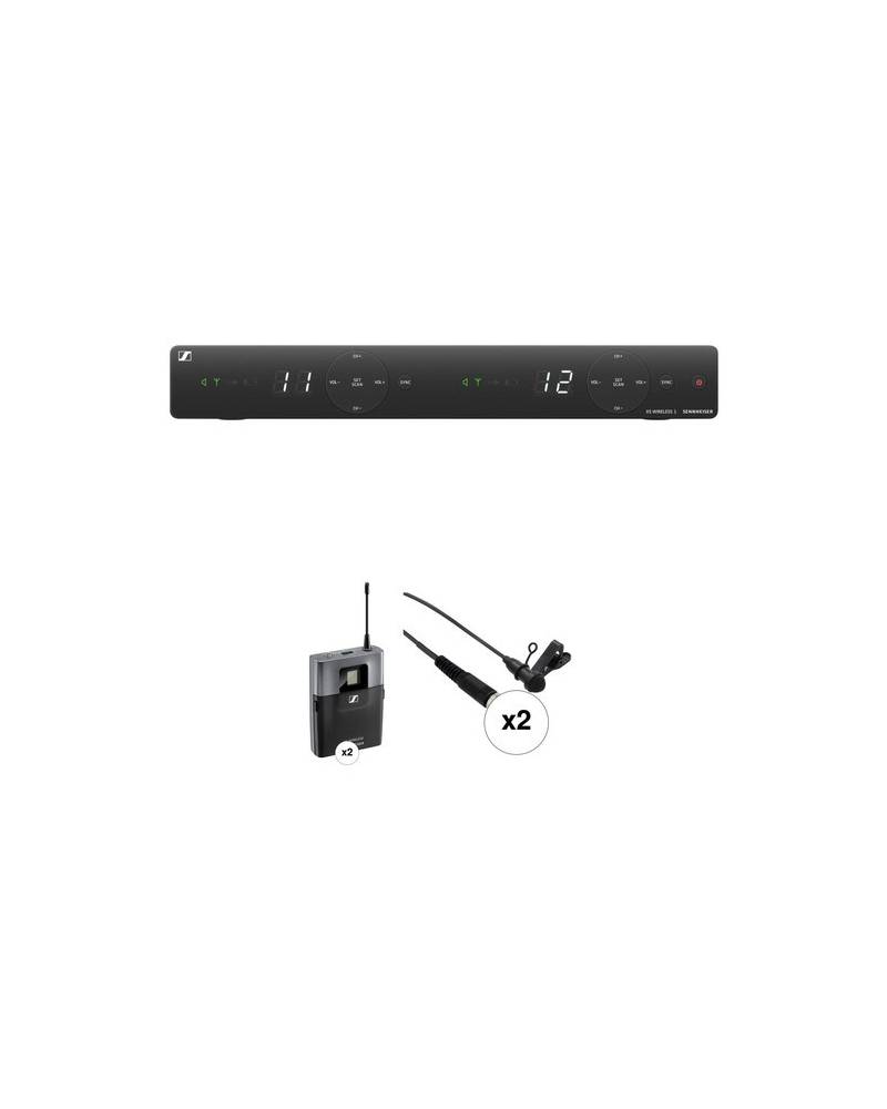 Sennheiser EM XSW 2 A DUAL 2-Person Wireless Omni Lavalier Microphone System Kit from SENNHEISER with reference EM XSW 2 A at th