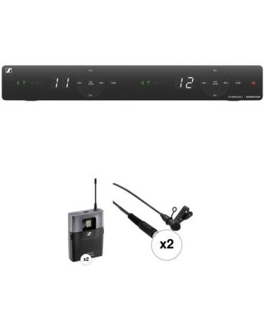 Sennheiser EM XSW 2 A DUAL 2-Person Wireless Omni Lavalier Microphone System Kit from SENNHEISER with reference EM XSW 2 A at th