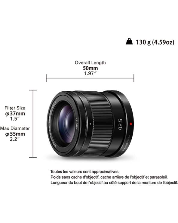Panasonic LUMIX G 42.5mm F1.7 ブラック 良品レンズ(単焦点) - レンズ(単焦点)