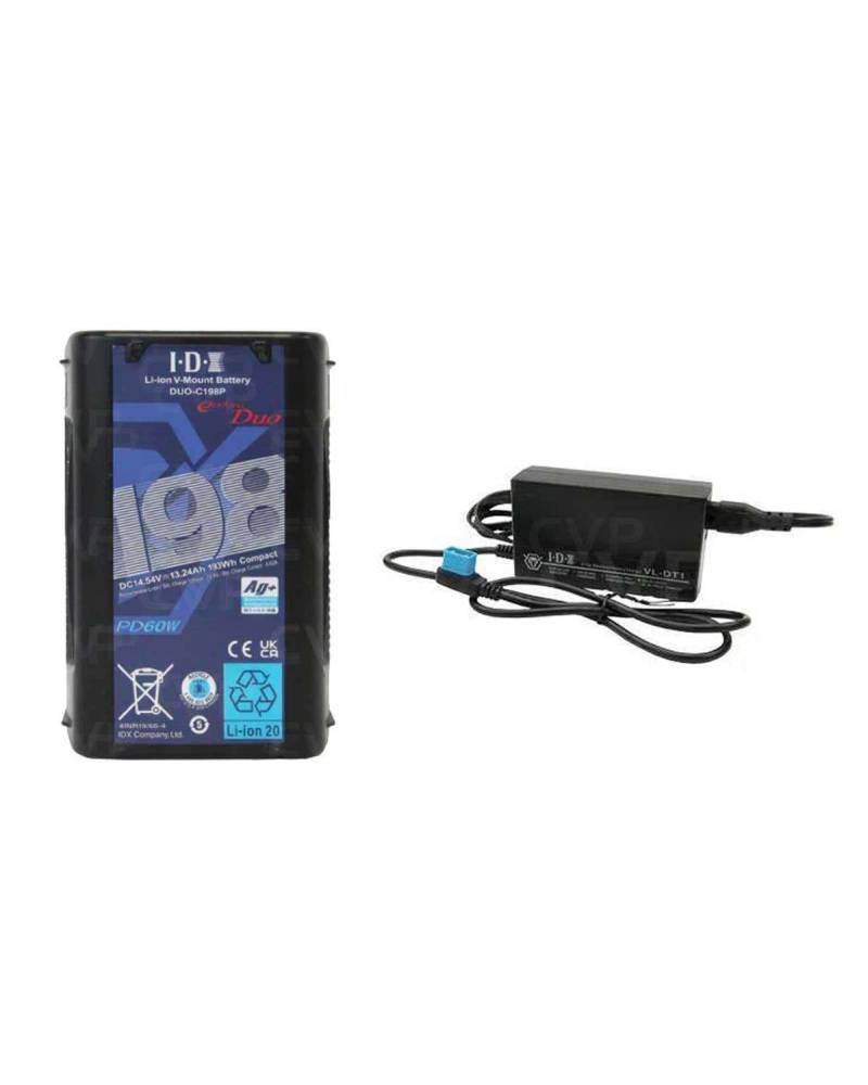 1 x DUO-C198P Batteries, 1 x VL-DT1 Advanced D-Tap Charger from IDX with reference {PRODUCT_REFERENCE} at the low price of 622.2