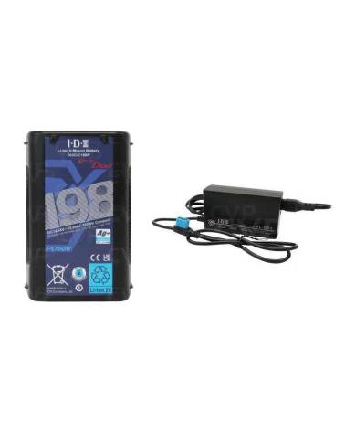 IDX 1x DUO-C198P Battery kit with VL-DT1 Advanced D-Tap Battery Charger