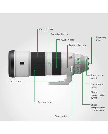 SONY Full-Frame E-Mount 200-600mm F5.6-6.3 G OSS Lens