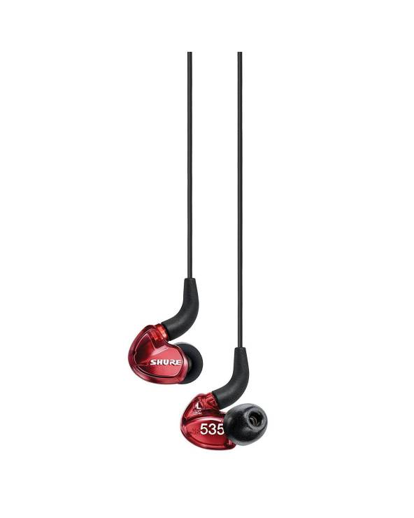 Shure SE535 Sound Isolating In Ear Stereo Headphones with 3.5mm Audio Cable Special Edition Red