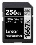 256GB Lexar® Pro 1667x SDHC™/SDXC™ UHS-II LSD256CB1667